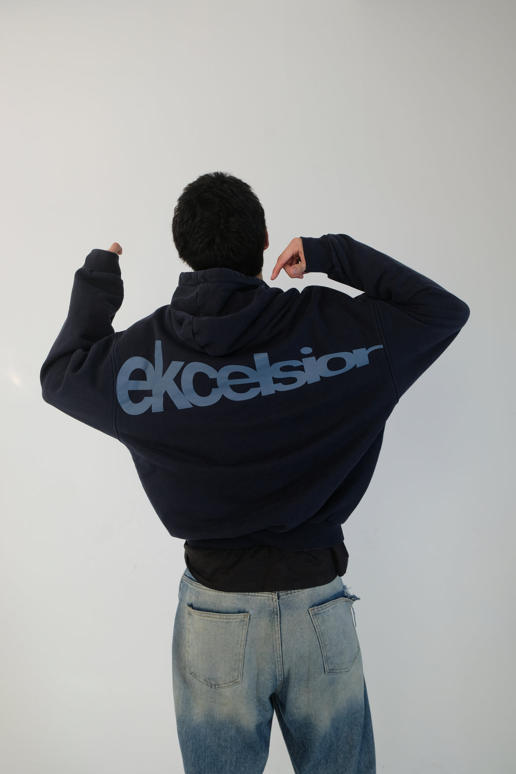 Navy Blue Ekcelsior Hoodie